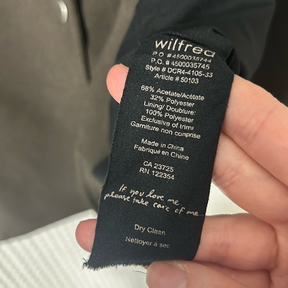 Aritzia Wilfred Mayet Crepe Jacket in Olive Green Size XXXS - Picture 8 of 12